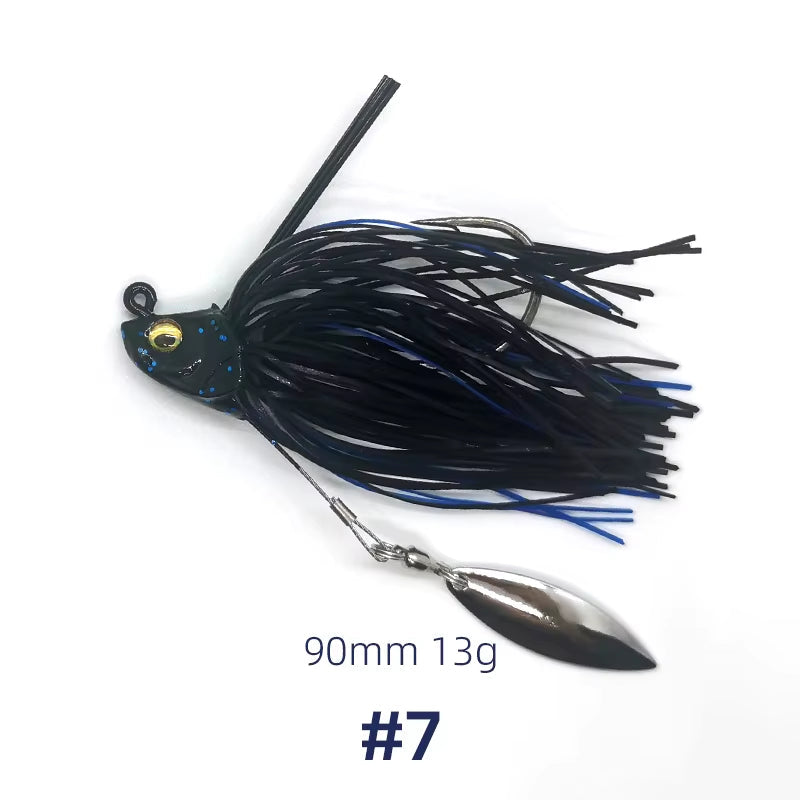 Rubberjig mit Spinnerblade