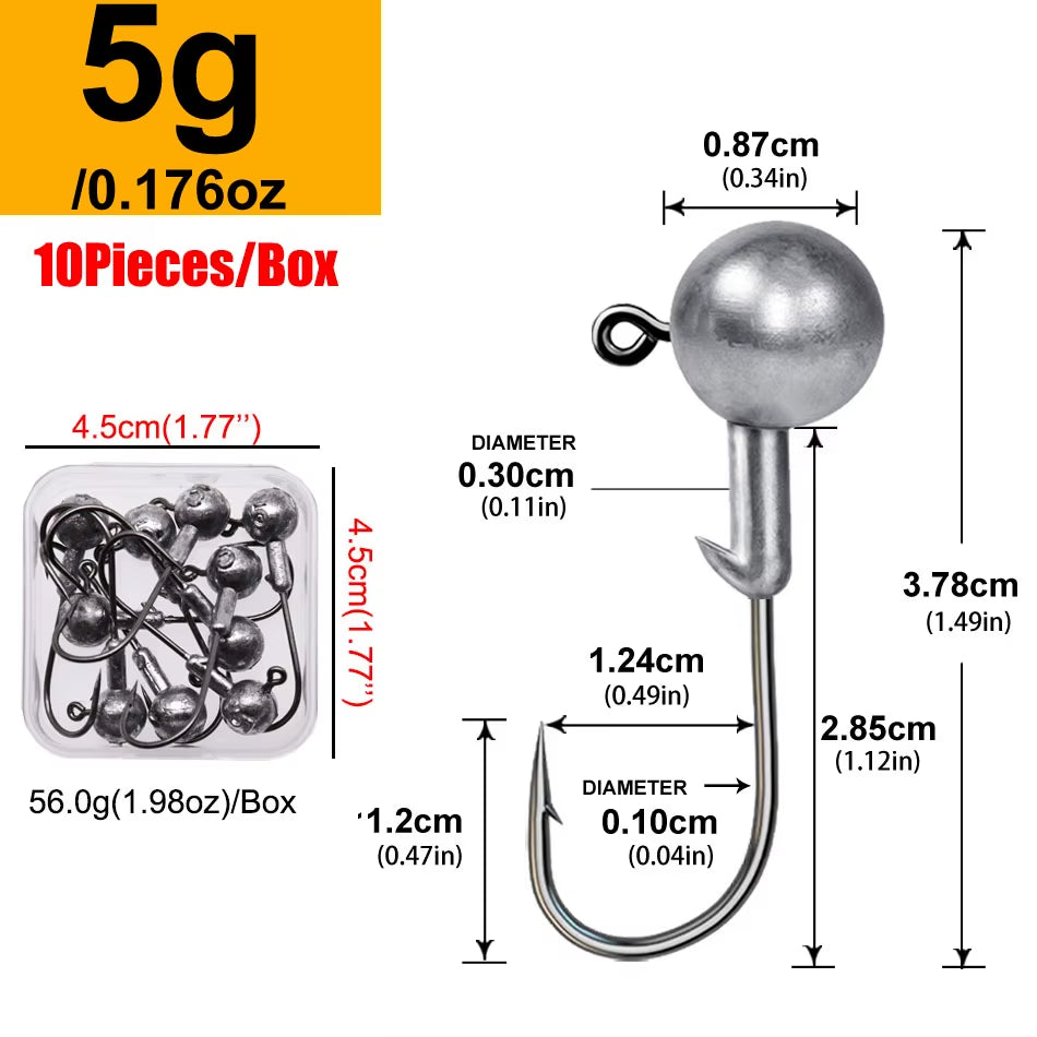 Rundkopf-Jiggingkopf