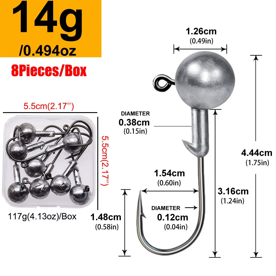 Rundkopf-Jiggingkopf