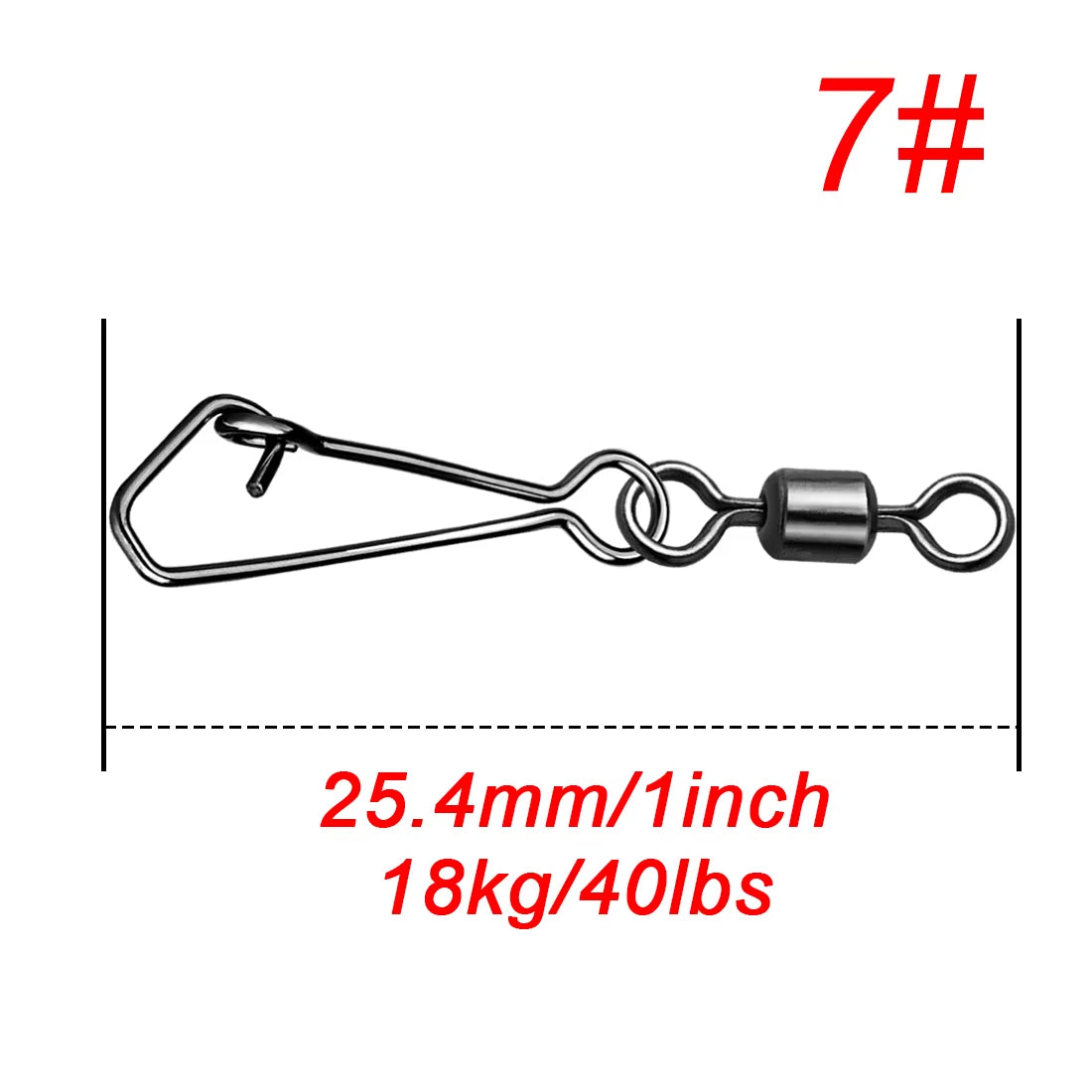 25 Karabiner mit Wirbel