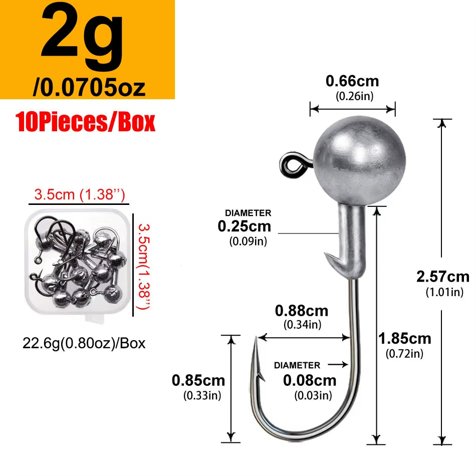 Rundkopf-Jiggingkopf