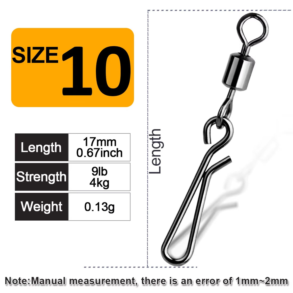 10 Snaps mit Wirbel, Größe 2-10