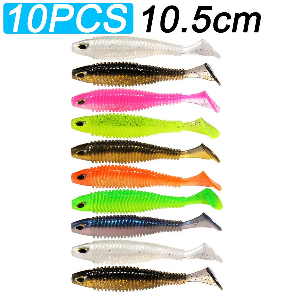 Gummifische 5/10 St., 6;5cm/7,5cm/10,5cm