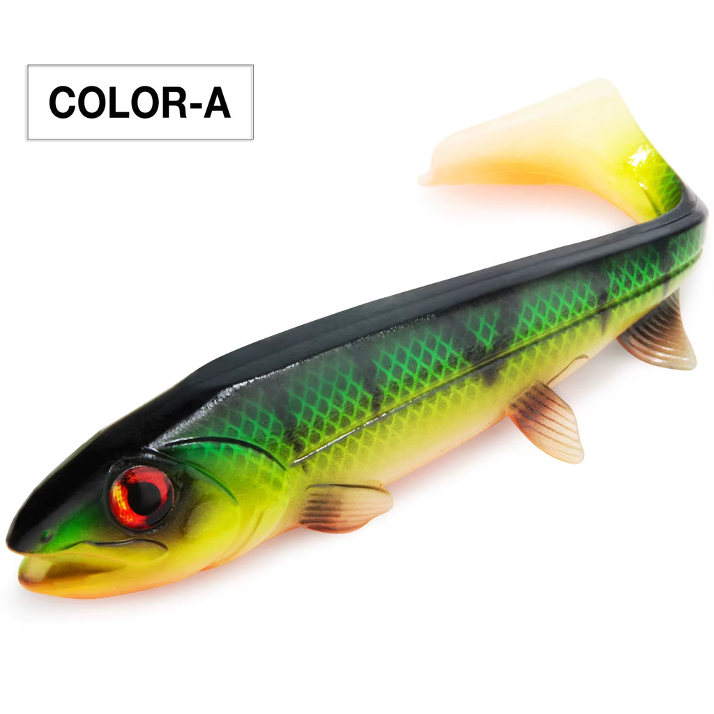 Gummifisch, 14cm und 25G/18cm und 53G