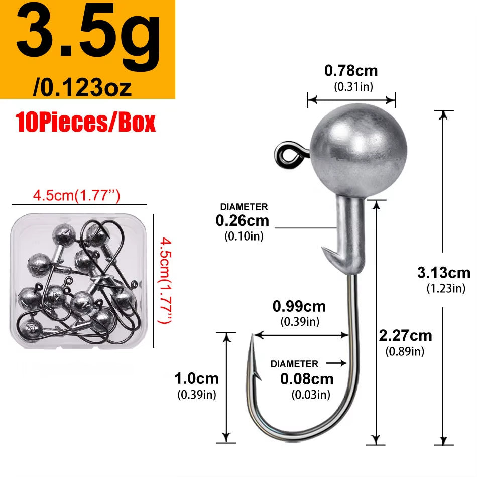 Rundkopf-Jiggingkopf