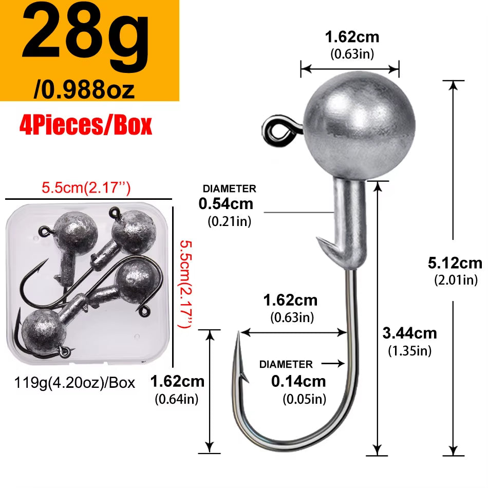 Rundkopf-Jiggingkopf