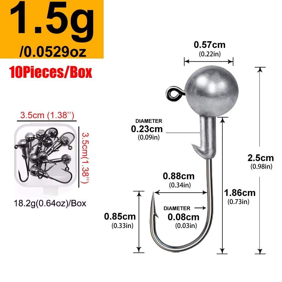Rundkopf-Jiggingkopf