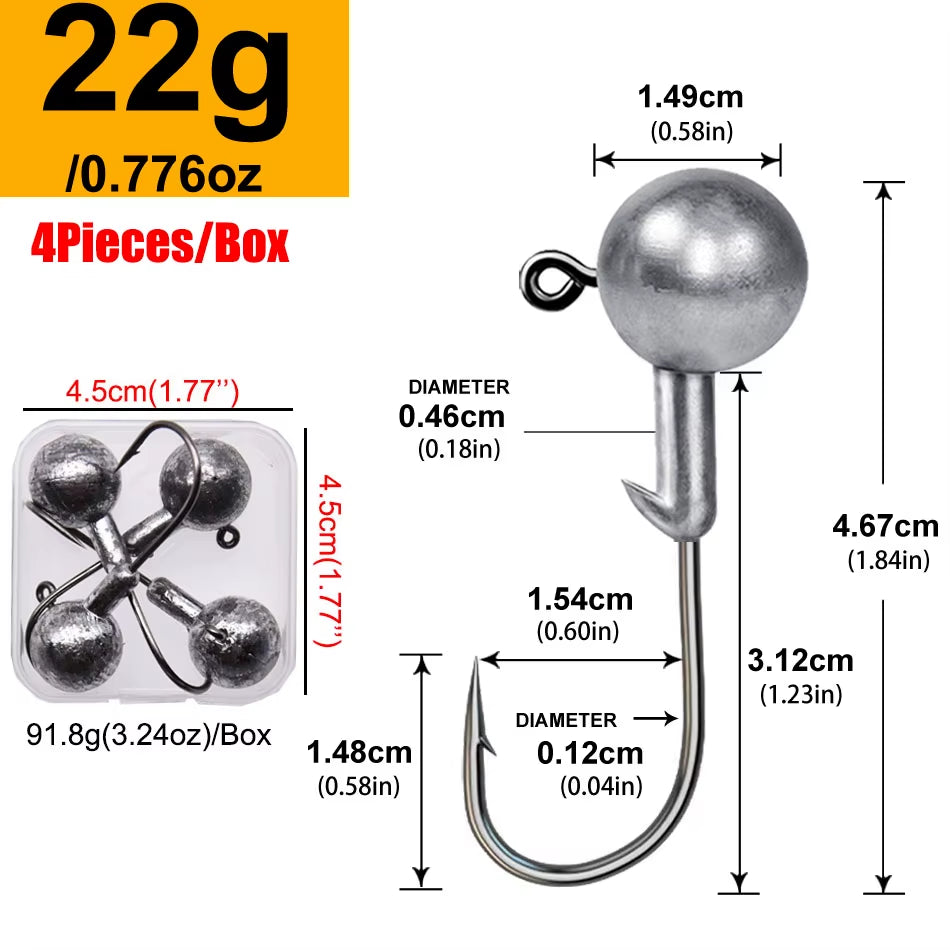 Rundkopf-Jiggingkopf