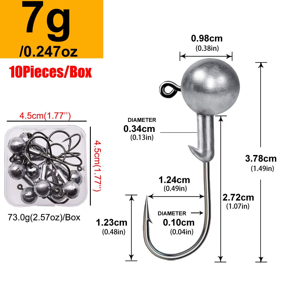 Rundkopf-Jiggingkopf