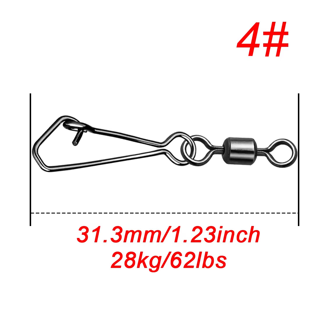 25 Karabiner mit Wirbel