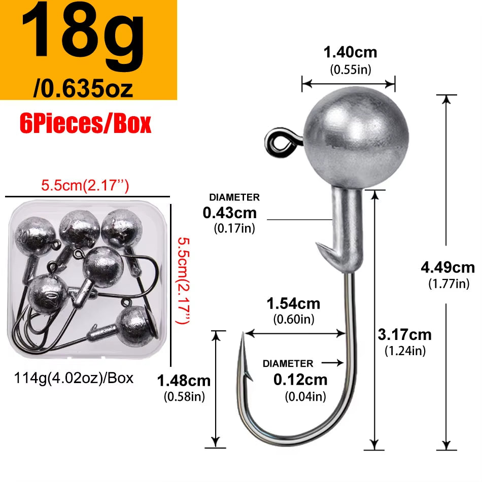 Rundkopf-Jiggingkopf