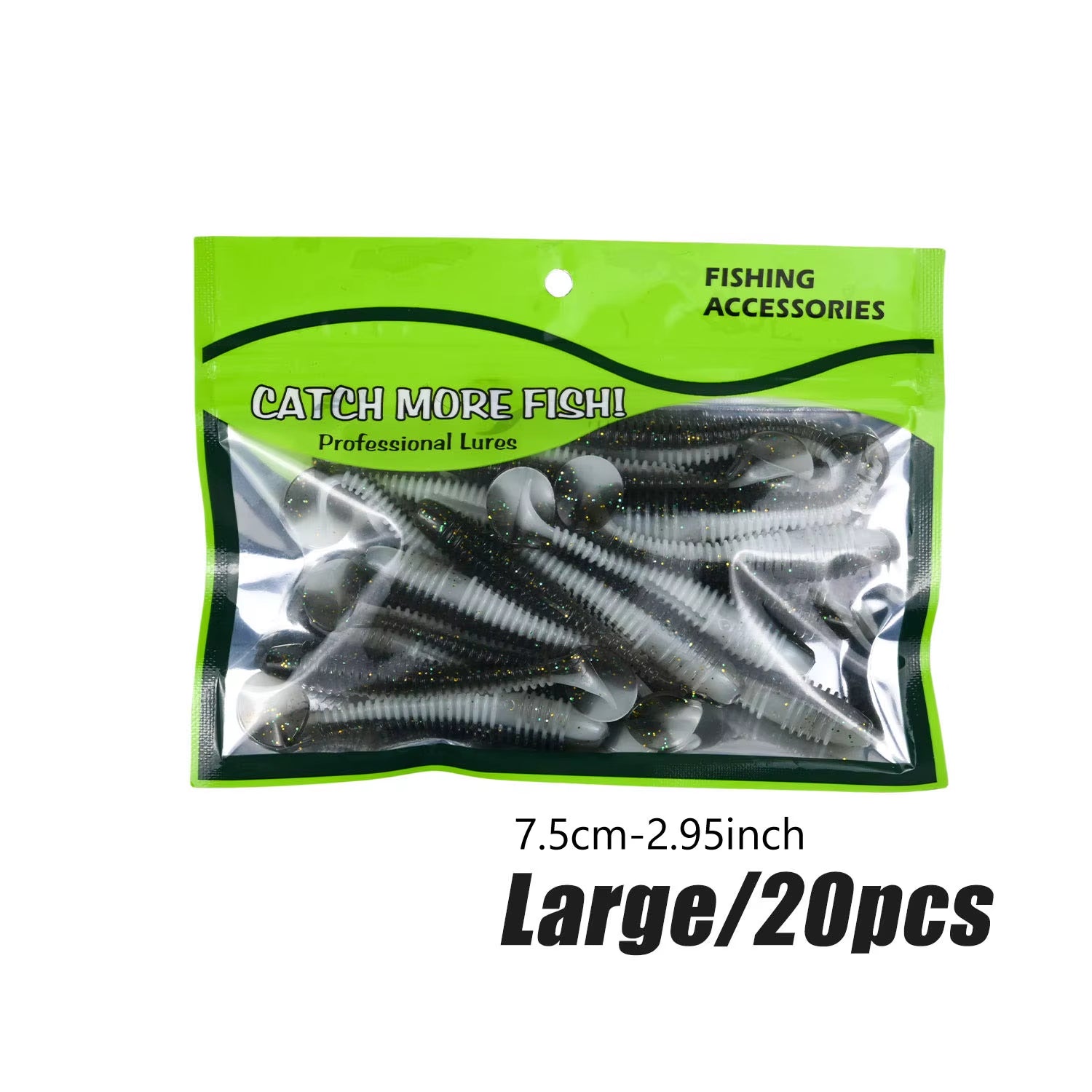 20 Gummifische, 5,5cm/7,5cm