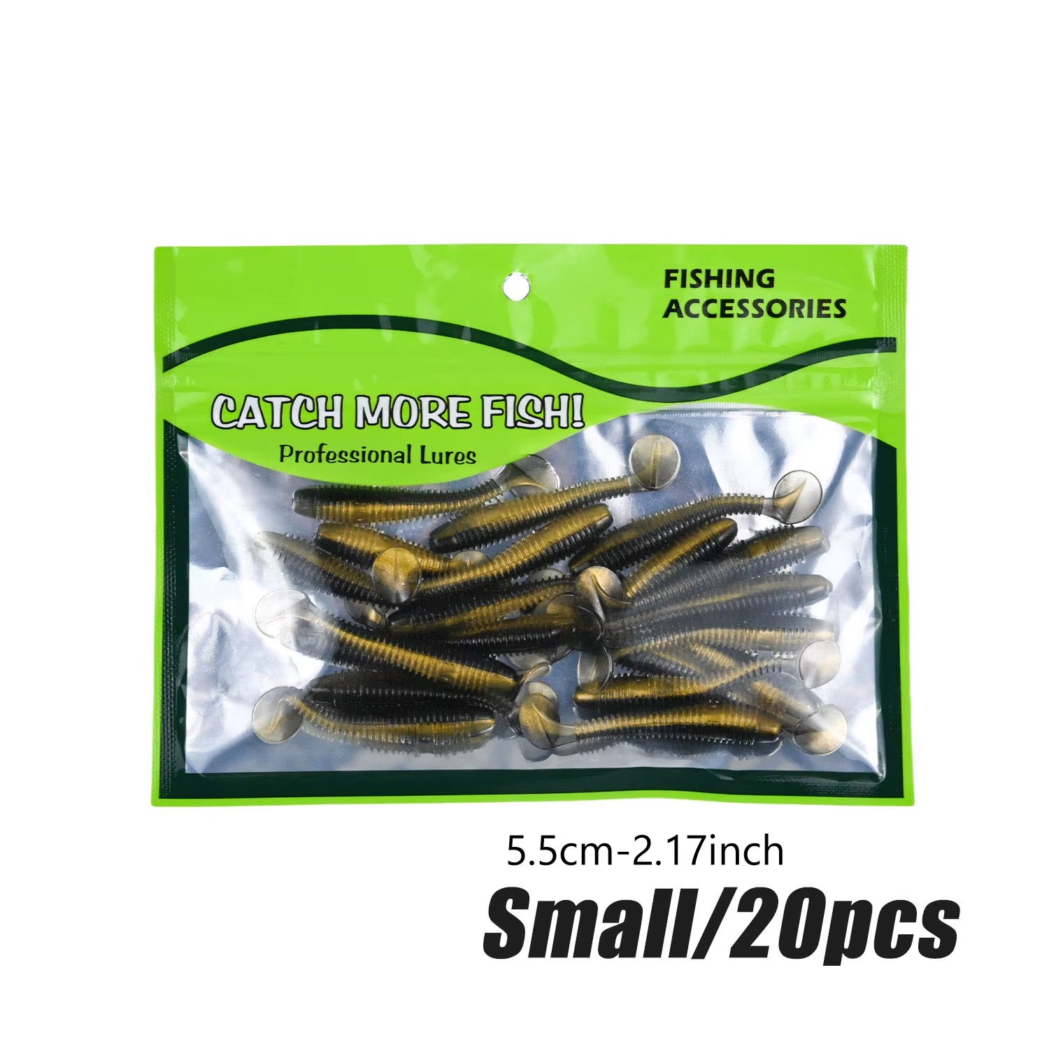 20 Gummifische, 5,5cm/7,5cm