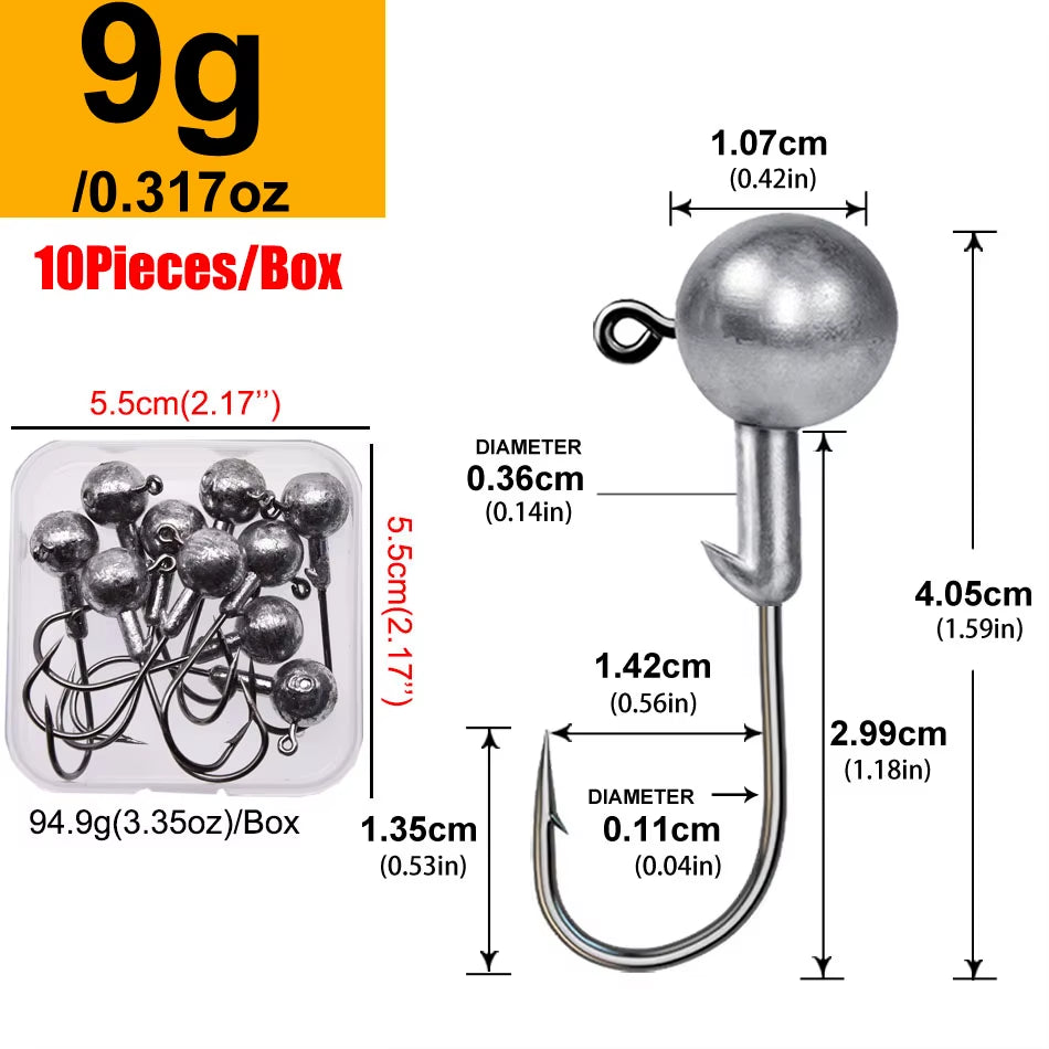 Rundkopf-Jiggingkopf