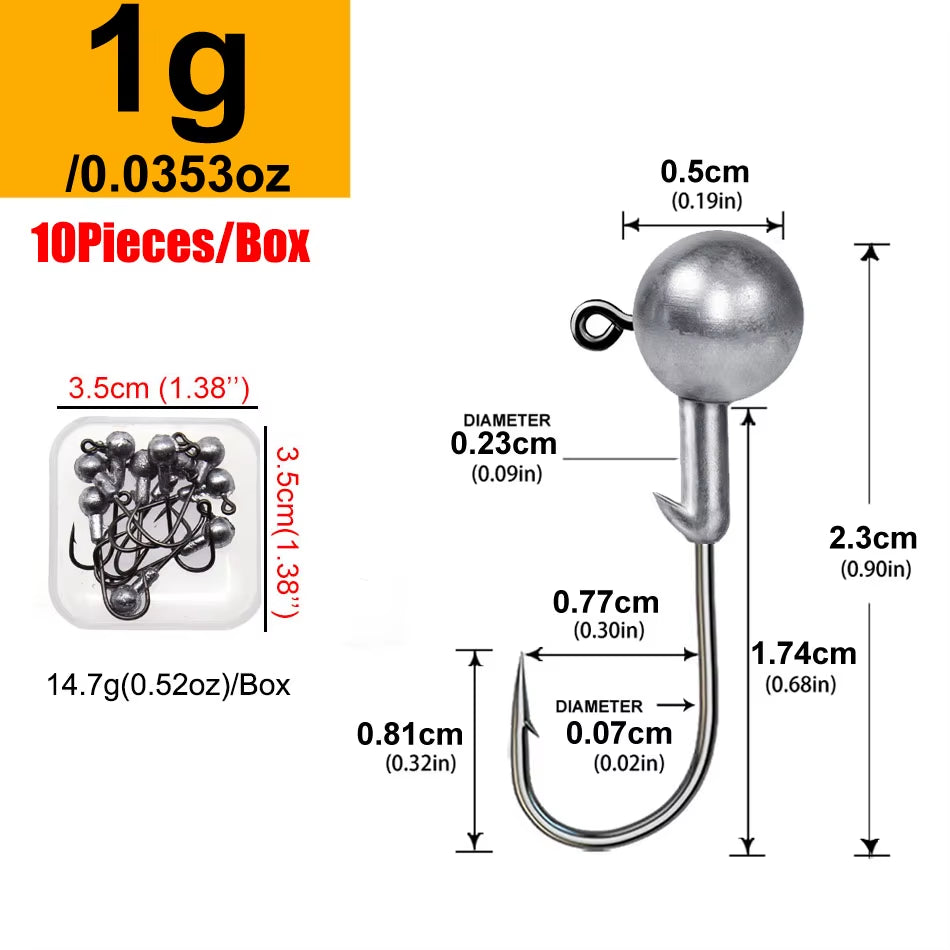 Rundkopf-Jiggingkopf