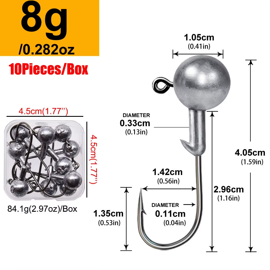 Rundkopf-Jiggingkopf