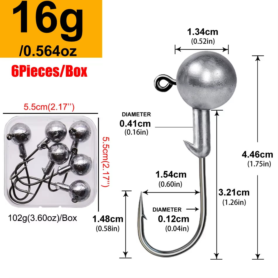 Rundkopf-Jiggingkopf