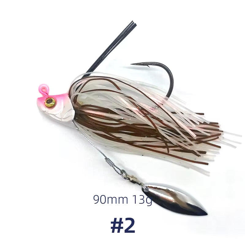 Rubberjig mit Spinnerblade