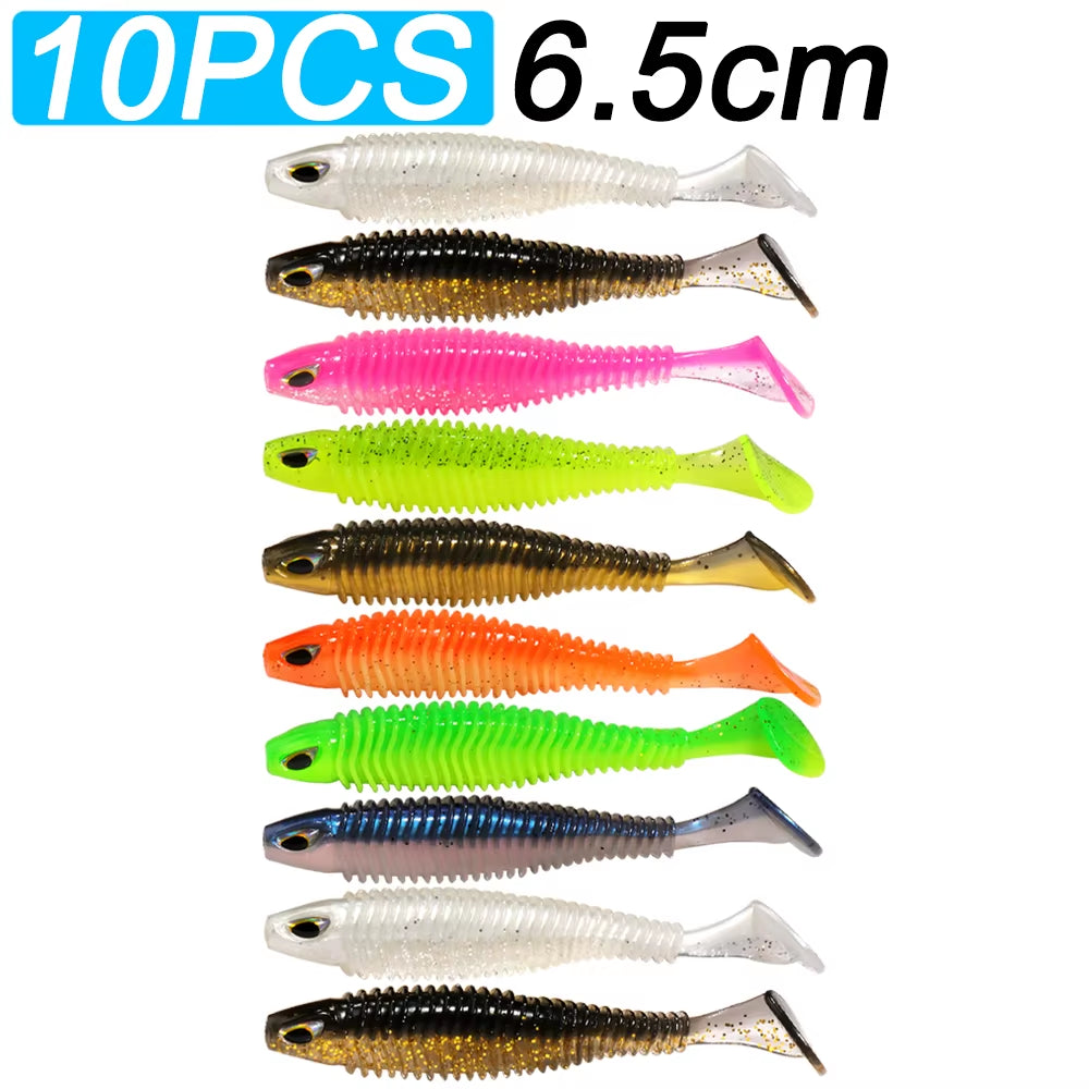 Gummifische 5/10 St., 6;5cm/7,5cm/10,5cm