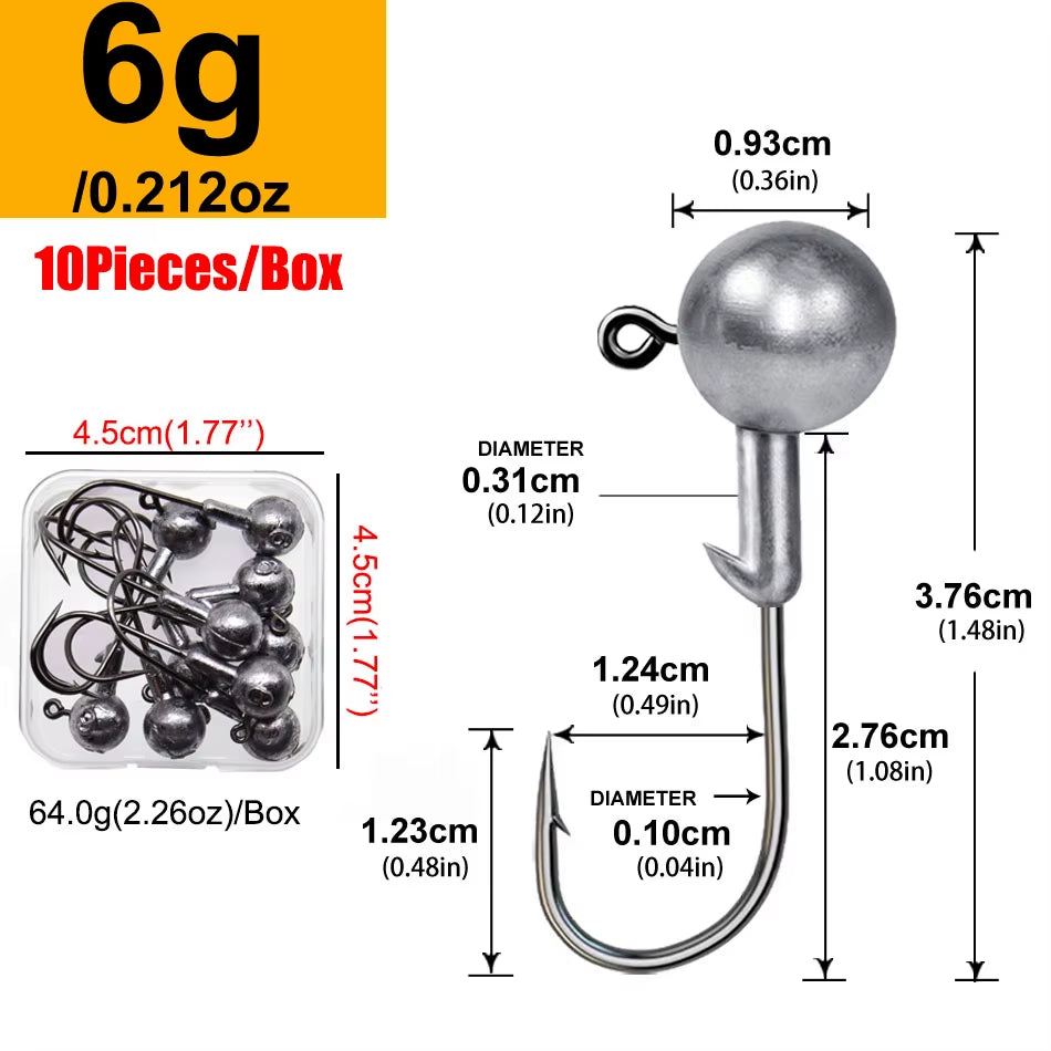 Rundkopf-Jiggingkopf